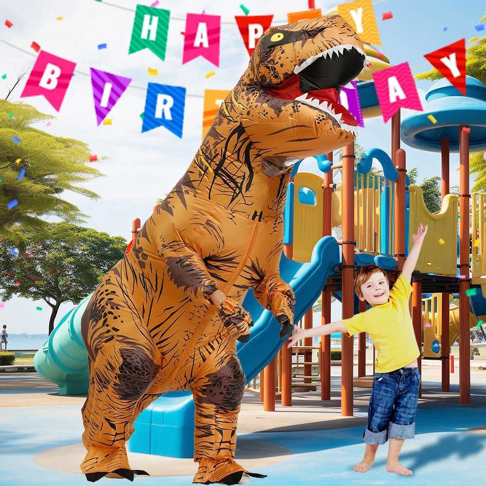 inflatable dinosaur costume adultTRex Dinosaur Costume Adults Funny Cosplay Halloween L250918