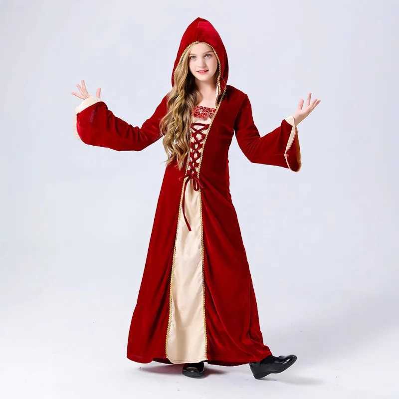Parentchild European Vintage Court Costume Children Adult Halloween Witch Vampire Play Costume Drama Costumes L250918