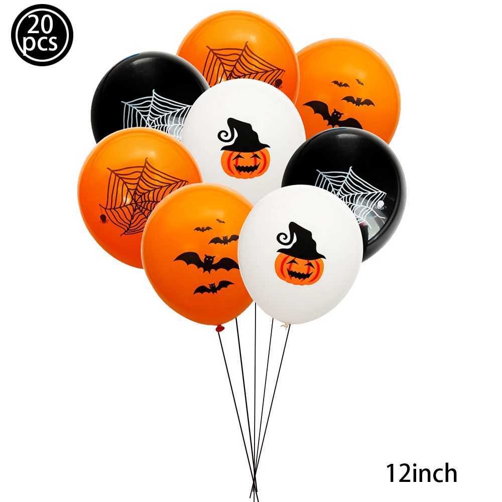 Halloween Balloons Halloween Theme Party Supplies 12 Inch Latex Balloons Pumpkin Spooky Witch Balloon Kids Birthday Party Decor C250919