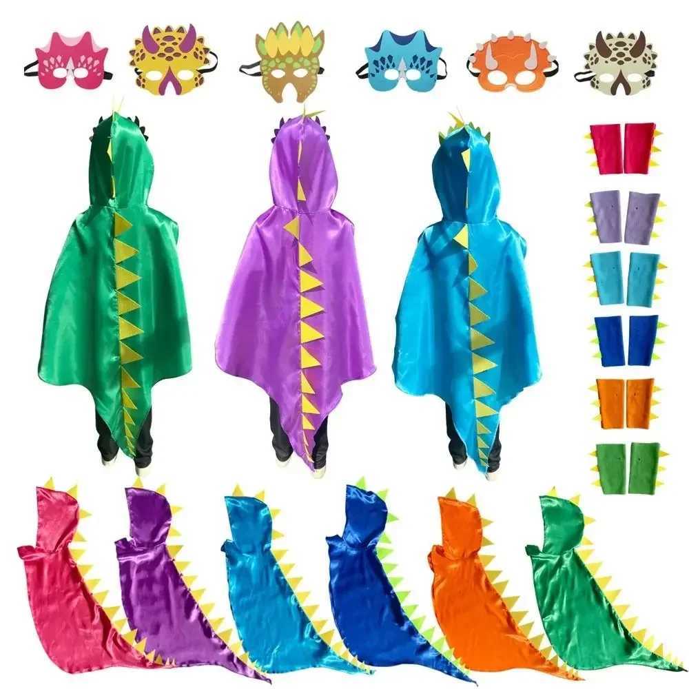 2025 Halloween Dinosaur Costume Cape Child Costume Dragon Dress Up Girls Boys Halloween Costume for Birthday Party Favors L250918