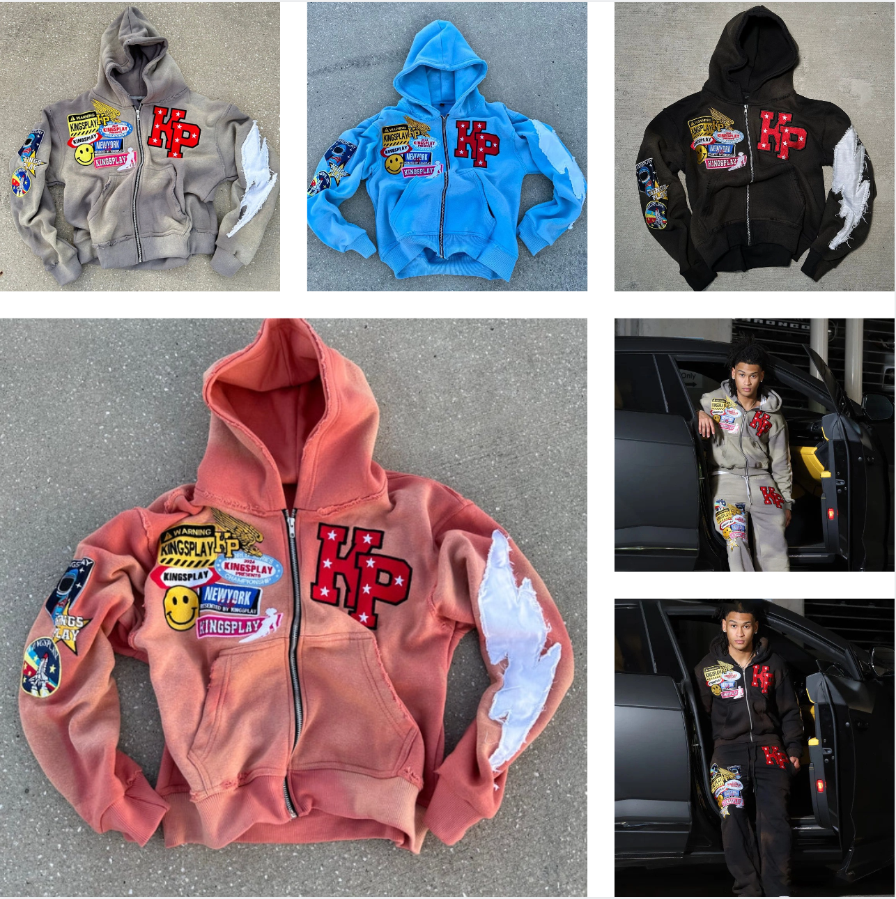 Designer Hoodies sweatshirt Mens Hoodies made of pure cotton luxury 1:1 correct version Y2K American trend printed sweatshirt cardigan jacket