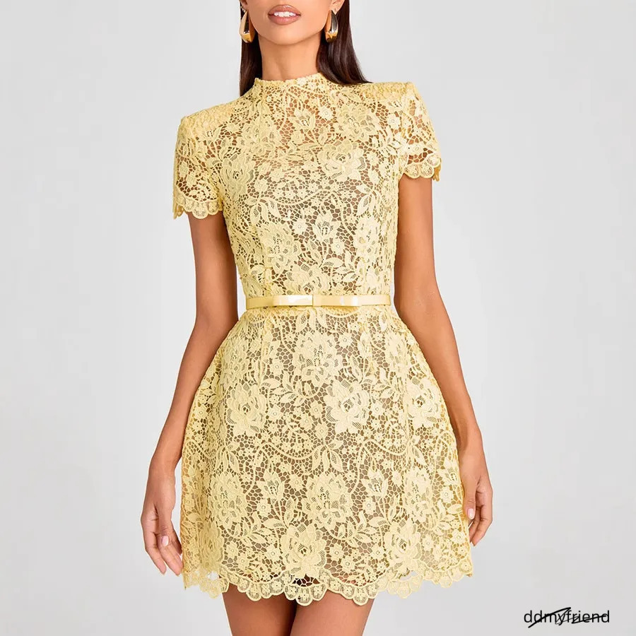 Free Shipping Designer For Women Fashionable Dress With Waist Cinching To Show Off Slimming Temperament Small Gift Skirt ddmyfriend