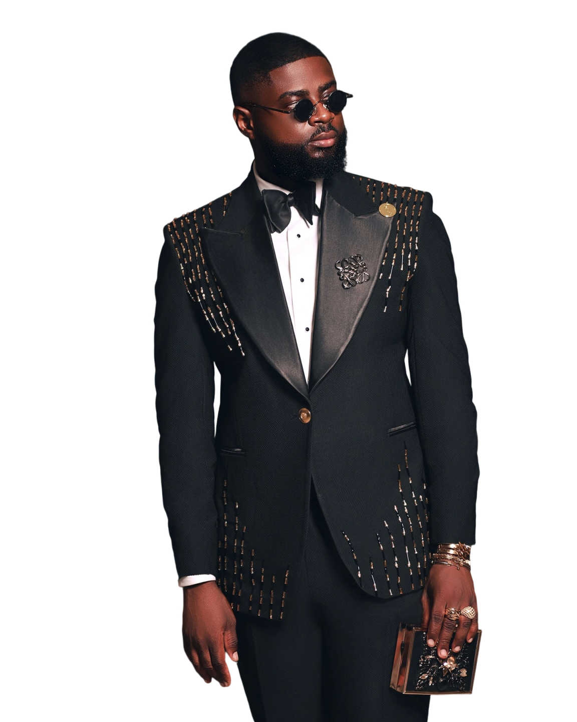 Customized Wedding Groom Tuxedos 2 Piece Set Blazer Pants Sequin Crystal Peaked Lapel Men Suits Formal Occasion rajes para hombre