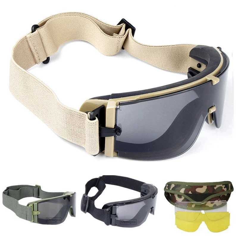 Airsoft Tactical Goggles Tactical Sunglasses Hiking Glasses Outdoor Paintball Goggles J250919