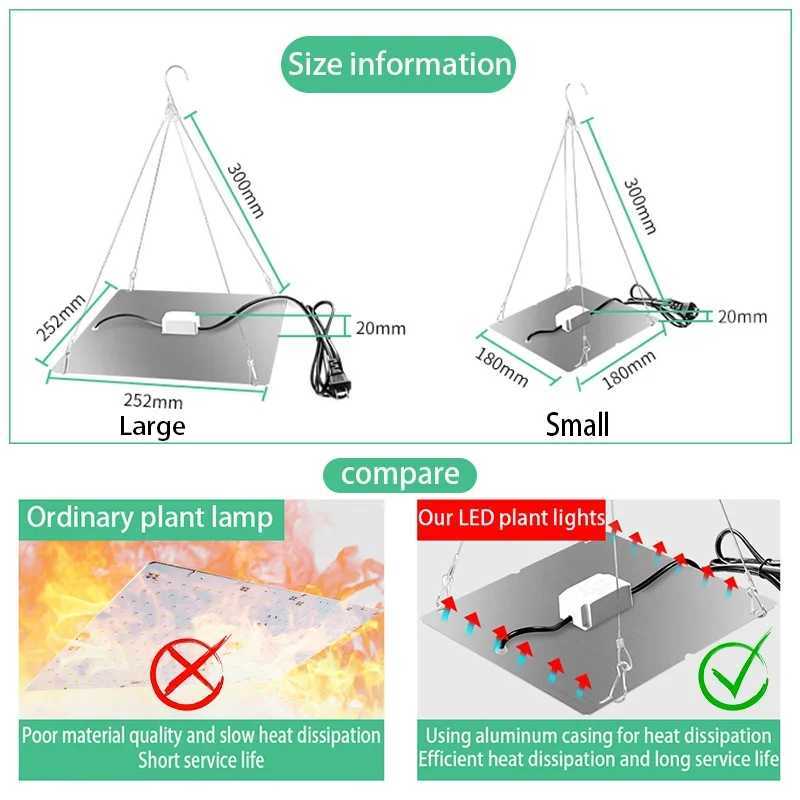 LED Plant Grow Light 169LEDs Full Spectrum Hydroponic Greenhouse Plants Growing Lamp Veg Flower Indoor Ultrathin Panel Phytolamp C250919