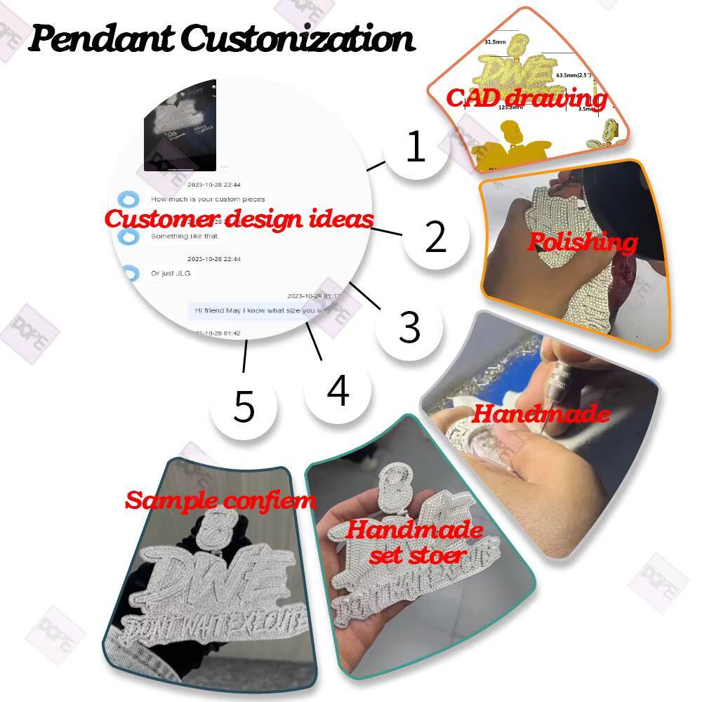 Moissanite Pendant Basic Tennis Cross Charm Christian Big Stone 925 Silver Iced Out Customized Trend Moissanite Pendant