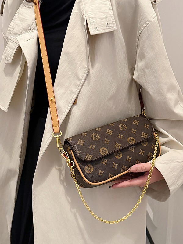 Free shipping designer bags for womens shoulder bags brown Fashionable Versatile Retro European American Shoulder Crossbody Bag