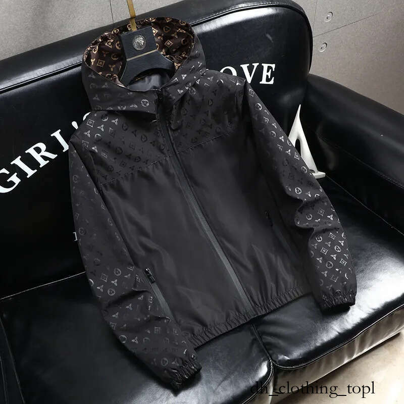 lves jacket European station light luxury men's fat spring lvs coat men's casual men's jacket hooded loose large version of fashion trend hoodie fc3