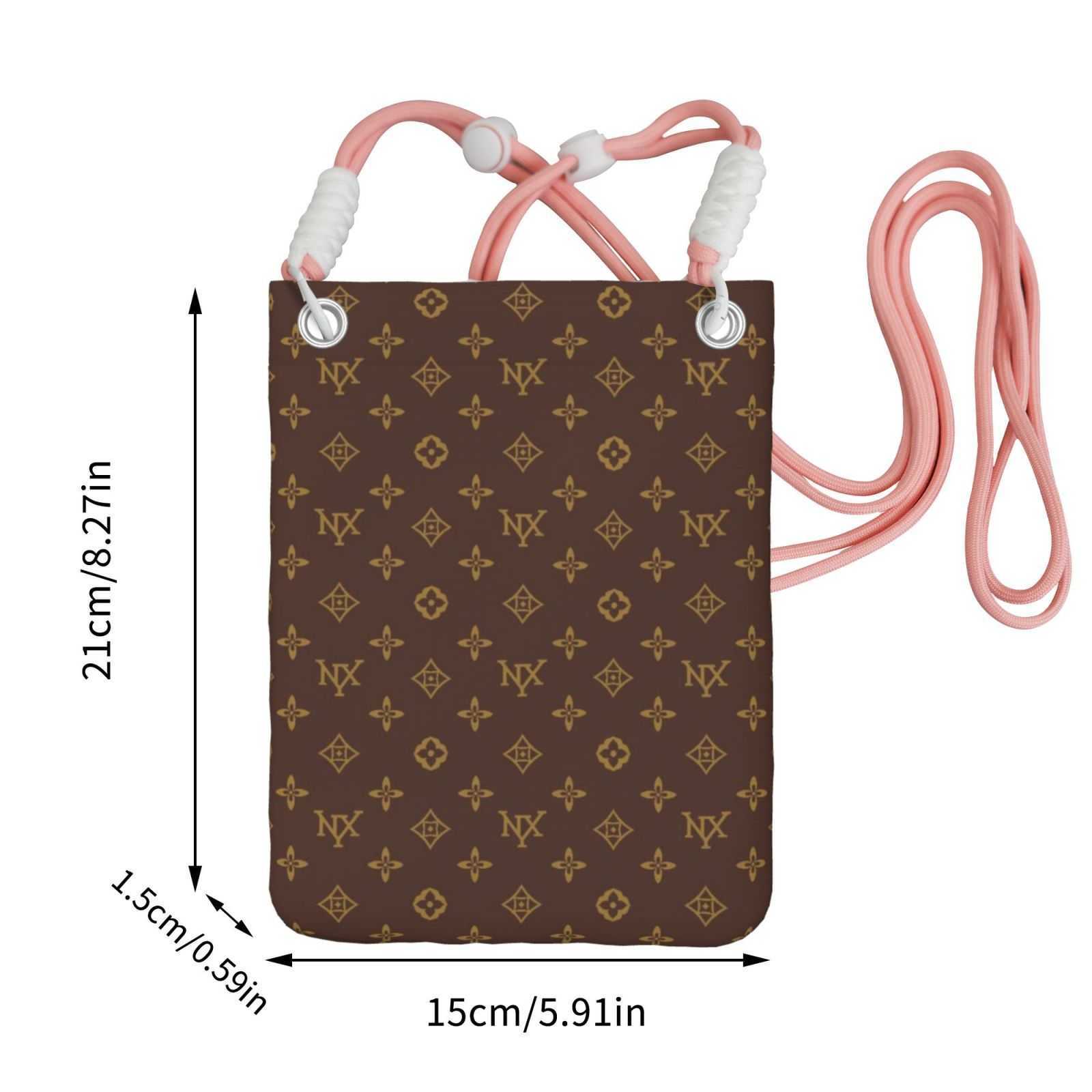NXY Small Phone Bag Cute Kawaii Shoulder Bag Designer Crossbody Bags Vintage Print Outdoor Sling Bags Mini Purses 250919