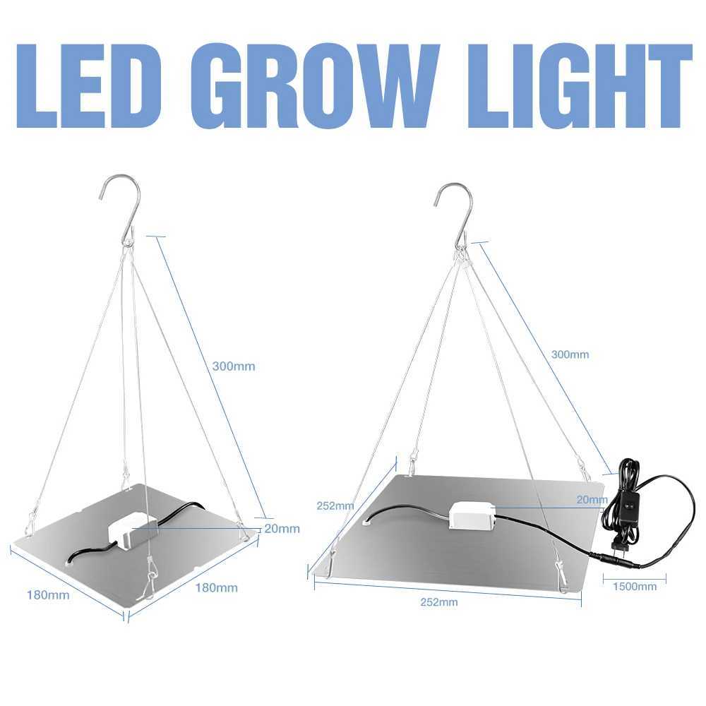 LED Indoor Plant Light Full Spectrum LED Grow Panel Phyto Lamp For Cultivation Planting Flower Seedlings Hydroponics Grow Box C250919