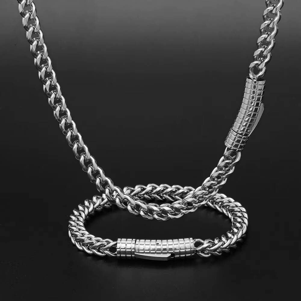 NUOYA Hip Hop Fine Jewelry Cadenas Franco Stainless Steel Chain Franco Chain Gold