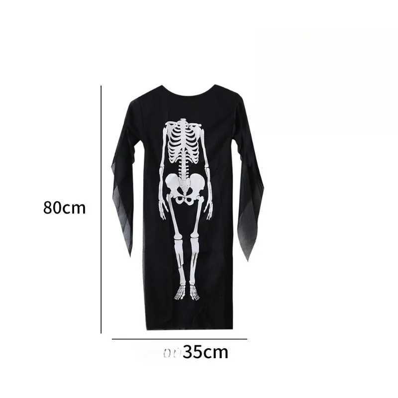 Festival Role Costume Halloween Skeleton Cape Reaper Knight Cosplay Costume Skull Skeleton Cape Halloween Plays Accessories L250918