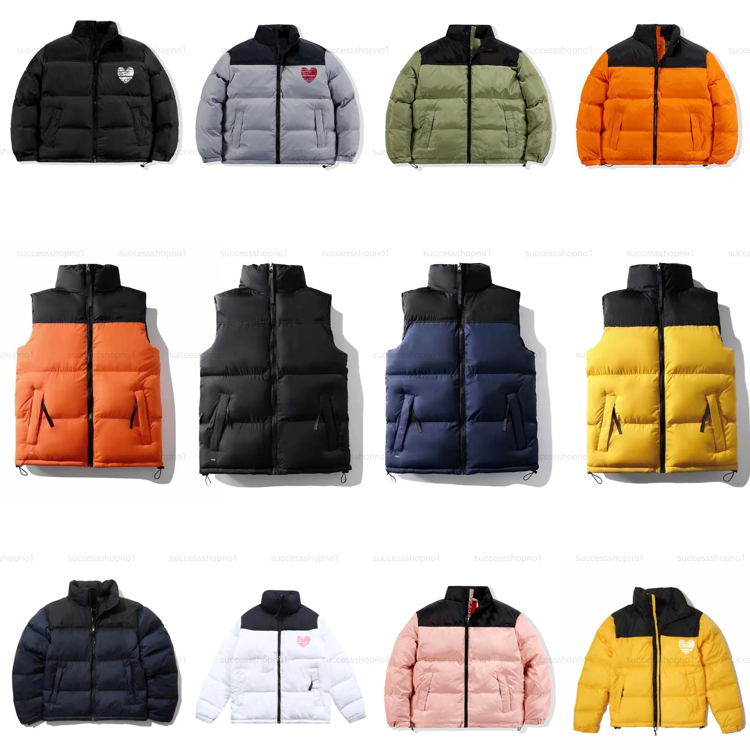 Winter designer jacket puffer jacket Mens Down Vest Unisex Long Sleeve Zipper Jacket fashion style slim high quality white duck puffer zip up jackets Loose Size M-2XL