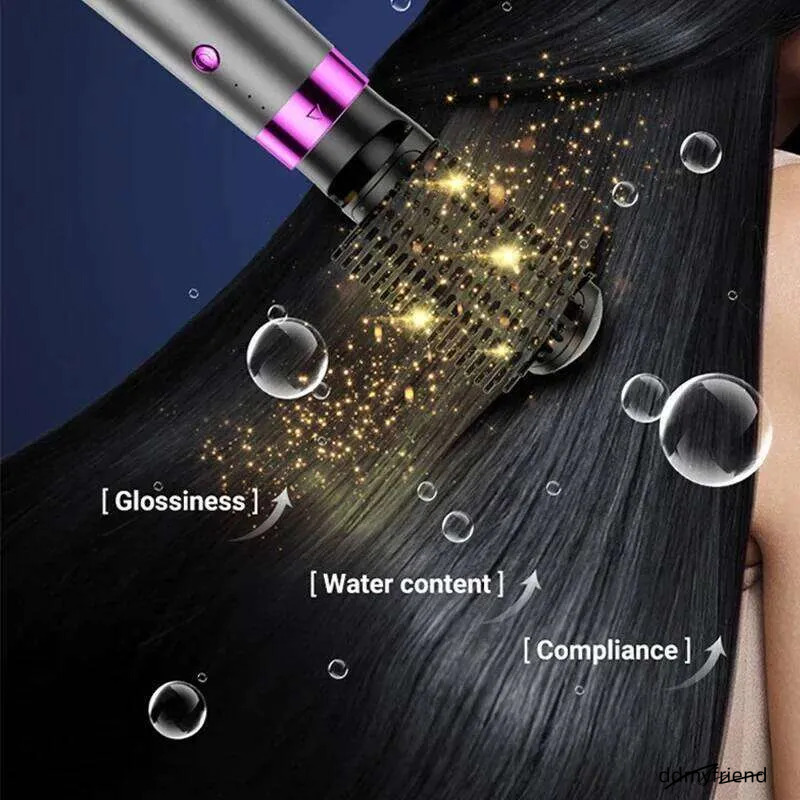 2025 Electric 5In1 Multifunctional Straightener Negative Ion Hair Care Curler Blow Dryer Styling Set Strong Wind ddmyfriend