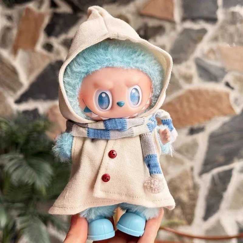Cute elf witch cloak Magic Set Clothes For 17cm Labubu Doll Halloween Christmas Clothing Dress Up Outfit for Labubu Accessories C250919
