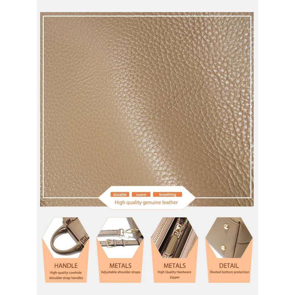 Designer Bag Luxury Bag Zency 2025 Winter Women 100% Genuine Leather Shoulder Ladies Crossbody Elegant Tassel Top Handle Bag For Commuters Purse