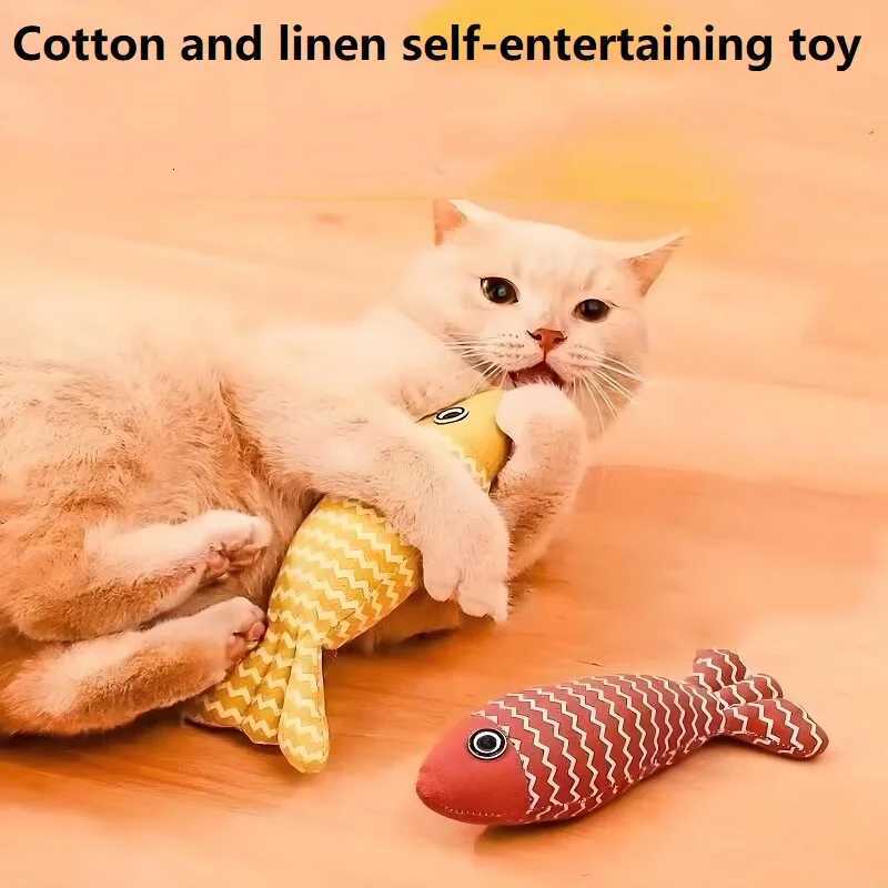 3PCS Fish Catnip Toys Games for Cats Catnip Toys Interactive Cat Chew Toy Cat Pillow Exercise Kicker Toys for Indoor Cat X250918