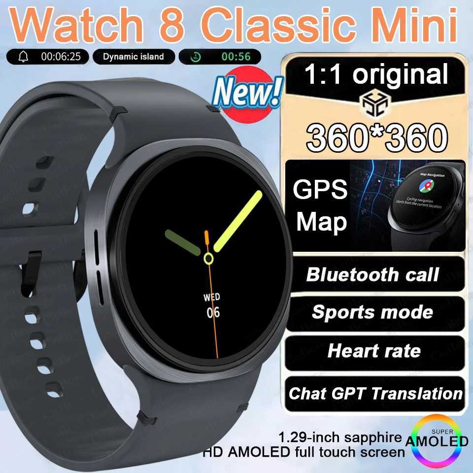 New Style 40MM Watch 8 MIni GPS NFC SmartWatch Men 360360 AMOLED Sn Rate Call Waterproof Wen Smartwatch Y250919