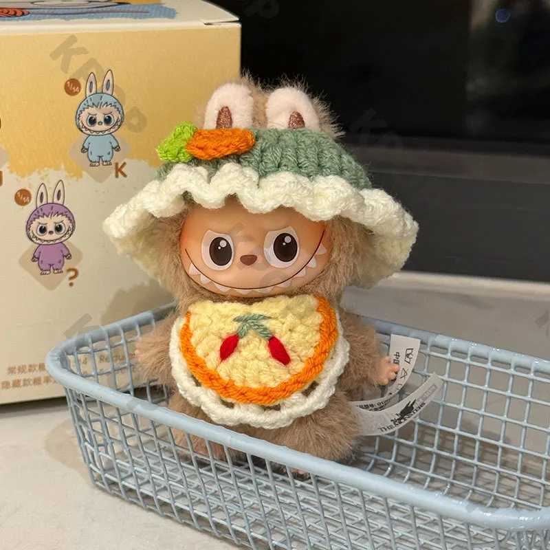 for Labubu 40 Heart Code Doll Clothes Set Cute Handmade Hat Outfit Accessories for 10cm Mini Figure Collection Display C250919