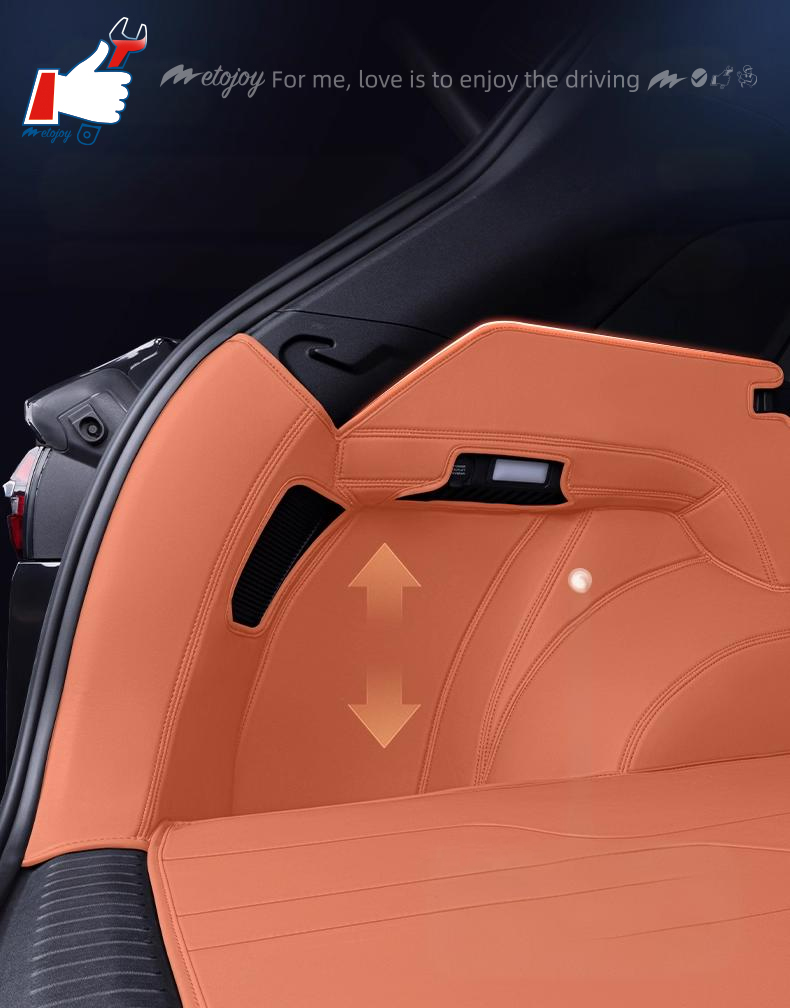 For AION V 2024 Car Trunk Mat Custom Fit Cargo Mat 3D Shaped Trunk Liner XPE Trunk Mat Chair-Back Protection Mat Rear Trunk Full-surrounded Mat