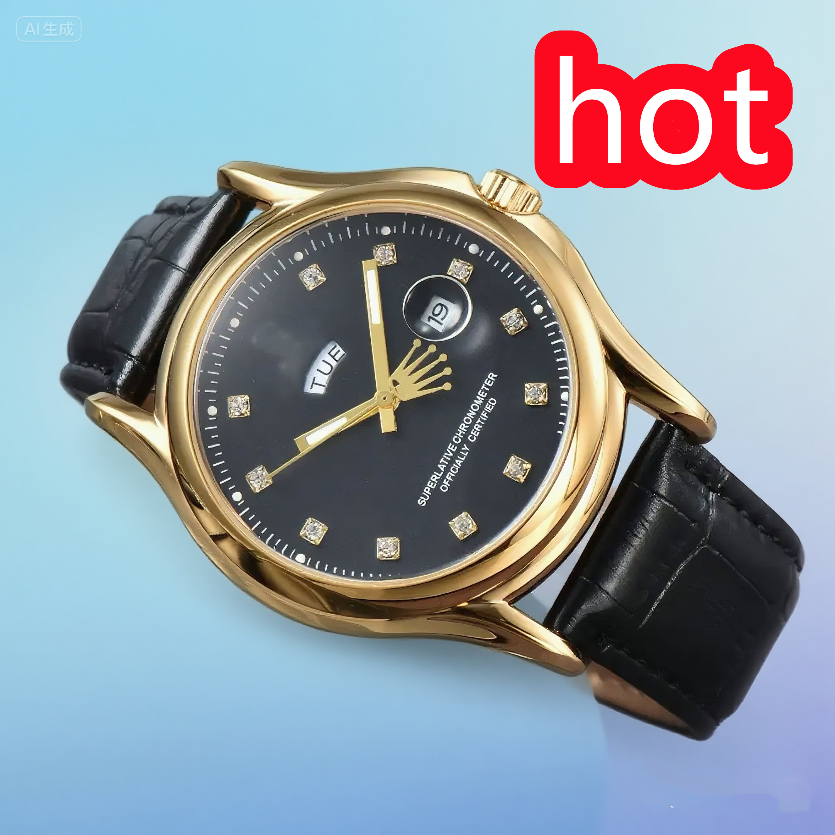 Mens women Cellini Watches Stainless Steel Watch womens Mechanical Quartz Wristwatches waterproof Luminous montre de luxe #56