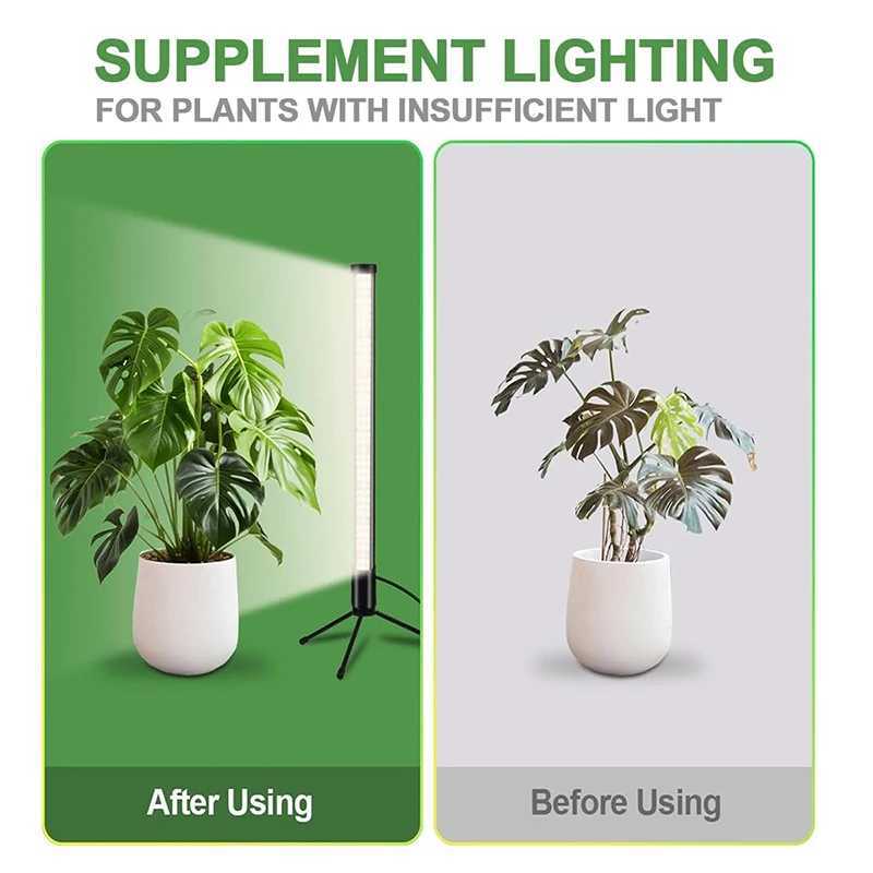T10 Vertical Standing Plant Grow Light for Indoor Plants with Stand Full Spectrum Wide Illumination Area C250919