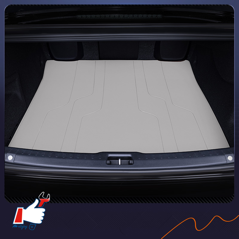 For XC60 2018-2023 EV Car Trunk Mat Custom Fit Cargo Mat 3D Shaped Trunk Liner Chair-Back Protection XPE Trunk Protection Mat Mat Rear Trunk Full-surr