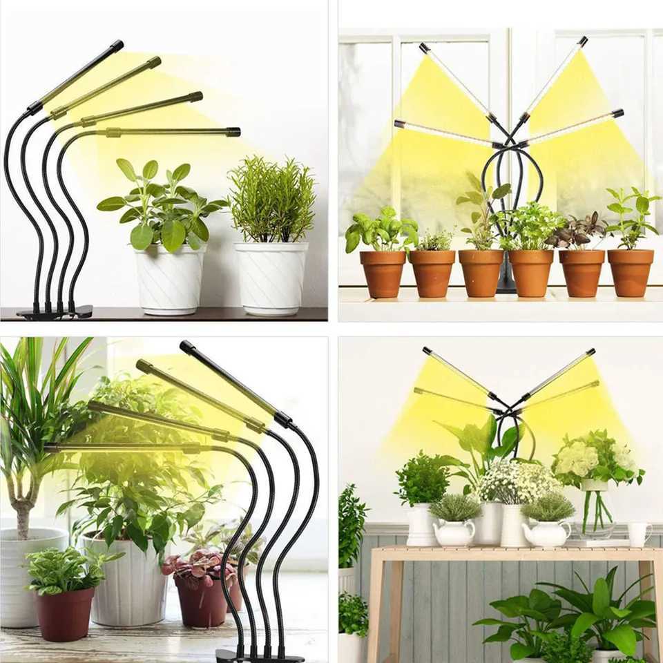 Clip plant lamp LED full spectrum growth lamp USB warm white light timing dimming C250919
