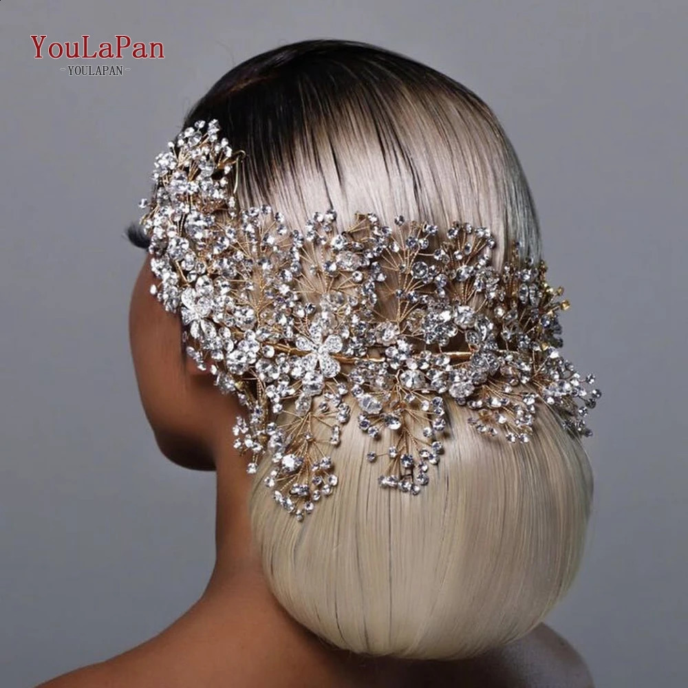 YouLaPan Bridal Crown Wedding Headband Rhinestone Brides Diadem Pageant Wedding Hair Accessories Woman Headpiece for Party HP240 250918