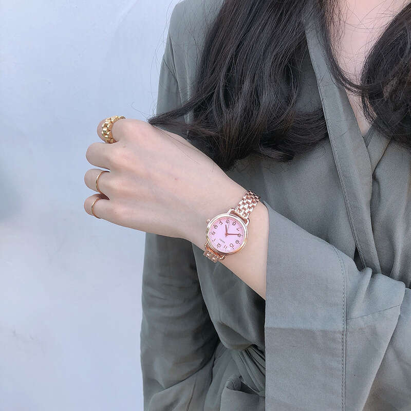 Designer for Female Students Korean Version Simple Trendy Steel Band Bracelet Chain Style Women's Watch Versatile Fashionable 2018 New Model