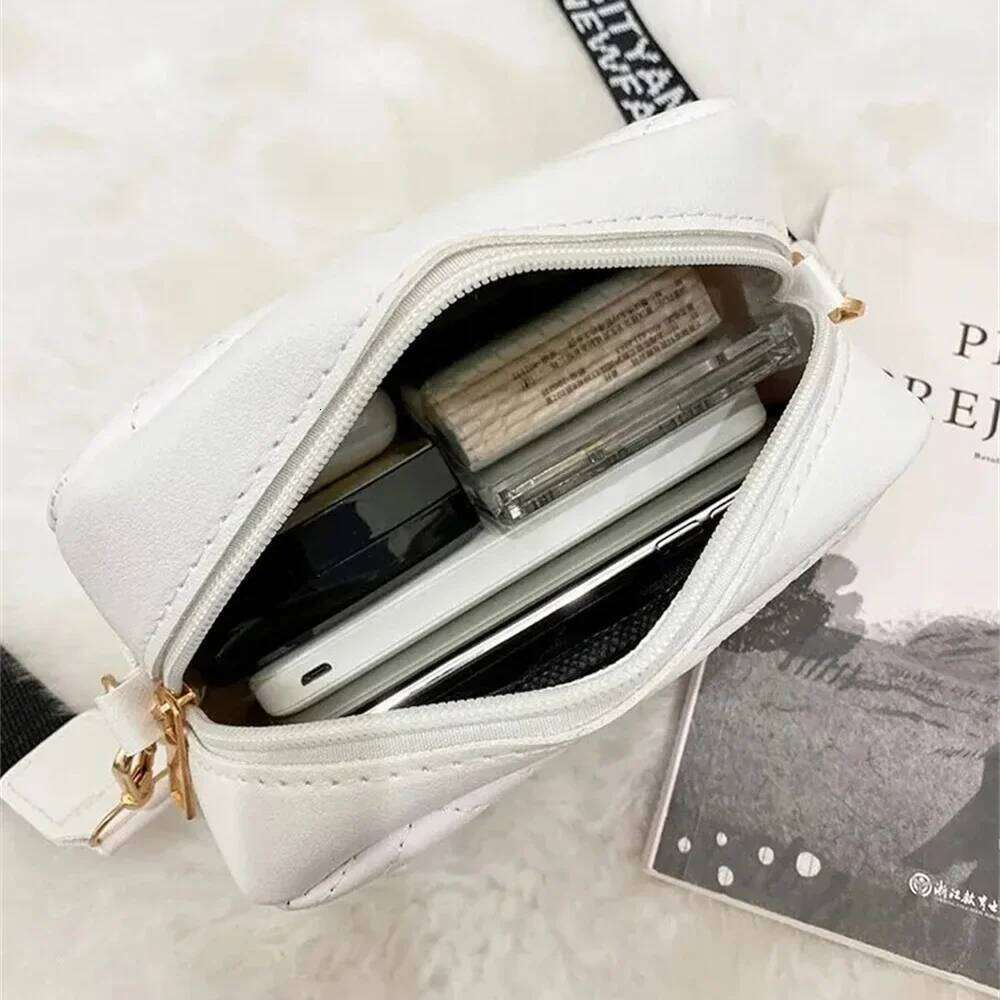 1Pcs Messenger Women Trend Lingge Embroidery Camera Female Shoulder Bag Fashion Ladies Crossbody Bags For Wome