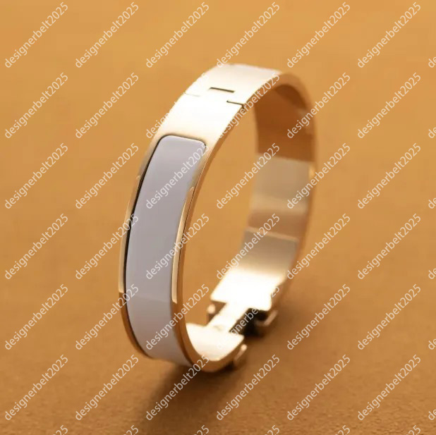 Women's bracelet designer bracelet luxury couple bracelet 18k gold smooth bracelet classic 12mm hard body bracelet luxury cuff bracelet christmas gift 17cm