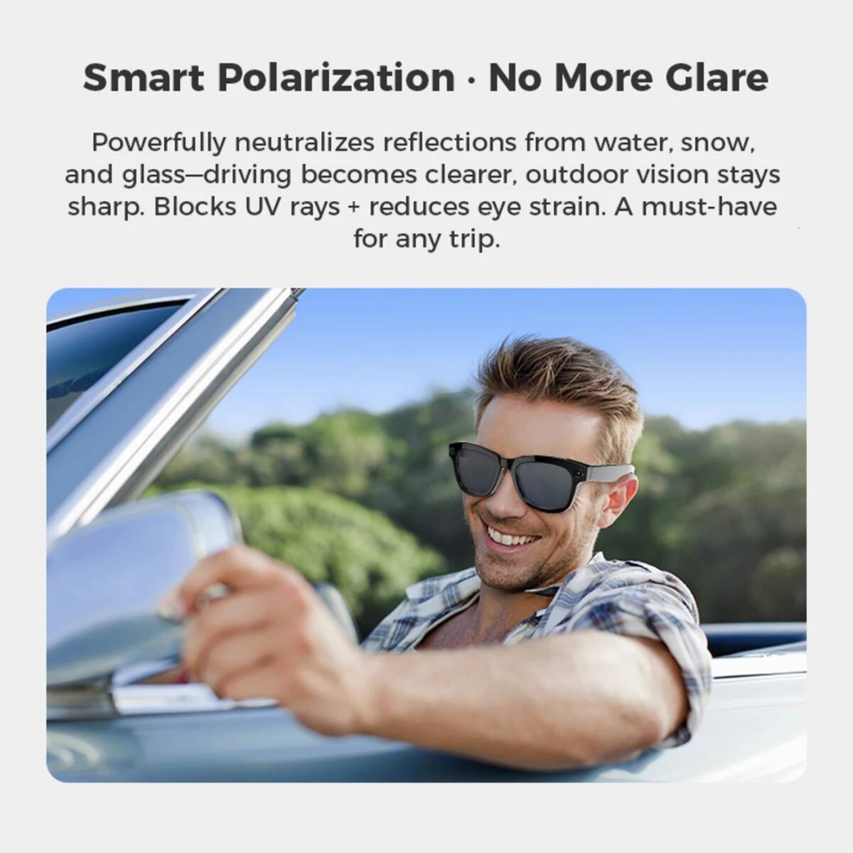 New Smart Glasses AI Translation Bluetooth Call 1080P HD Camera Music Headphones Outdoor Sports Fashion Sunglasses For Men Women Intelligent Glasses