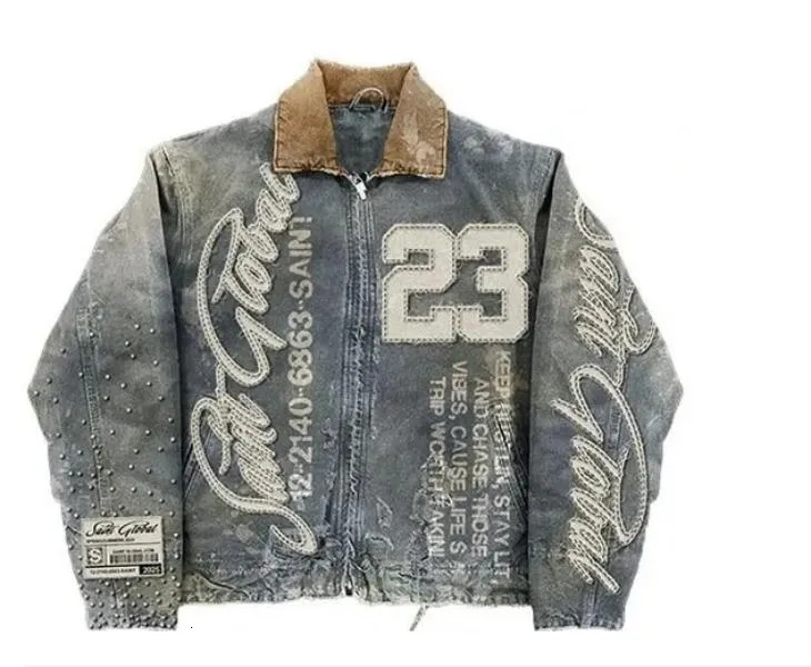 Men's Jackets Streetwear Vintage Leopard Camouflage Jacket Y2k Coats Men Women Hip Hop Letter Patchwork Embroidery Oversized Clothes ddmysmile