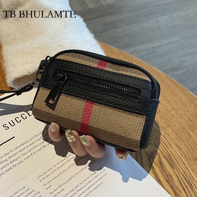 TB BHULAMTE Designer Free Shipping Women's Luxury Small Wallet 2025 New Large Capacity Exquisite High-end Mini Compact Storage Bag Zipper Coin Pu