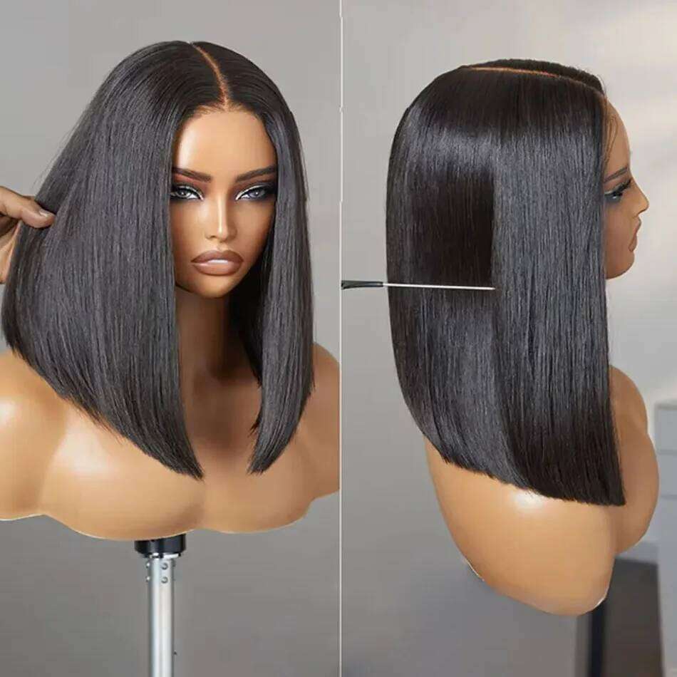 Perruque Glueless Brazilian Bone Straight 100% Raw Human Hair Wigs PrePlucked 13x4 HD Transparent Cheap Wig Ready To Wear