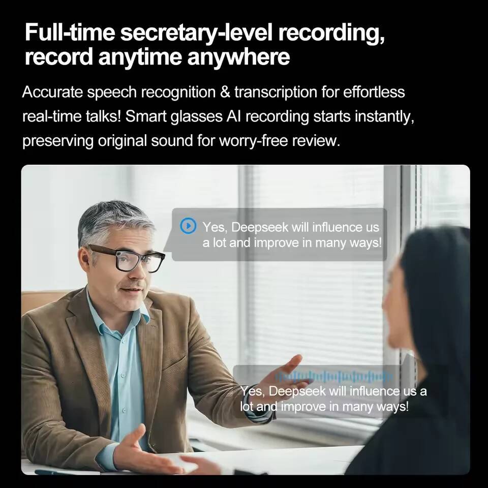 2025 Smart 32GB Memory with Sunglasses Mini Camera Video Translation Bluetooth Call Anti-blue Glasses Man Women Intelligent Glasses