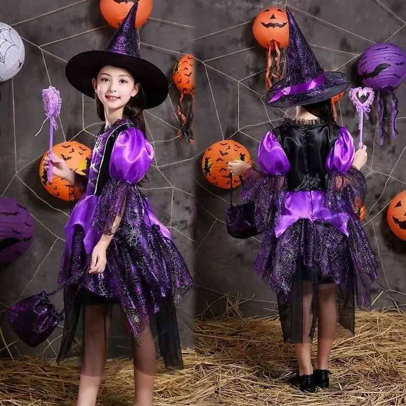 Halloween Costume Girls Styling Costume Childrens Makeup Ball Costume Witch Dress Cosplay Princess Little Witch Dress L250918