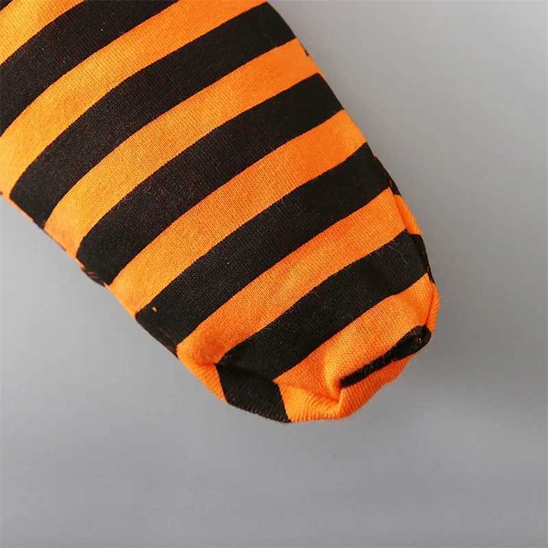 Infant Pumpkin Costume for Baby Boy and Girls Pumpkin Hooded Jumpsuits Stripe Leggings Halloween Cosplay Costume L250918