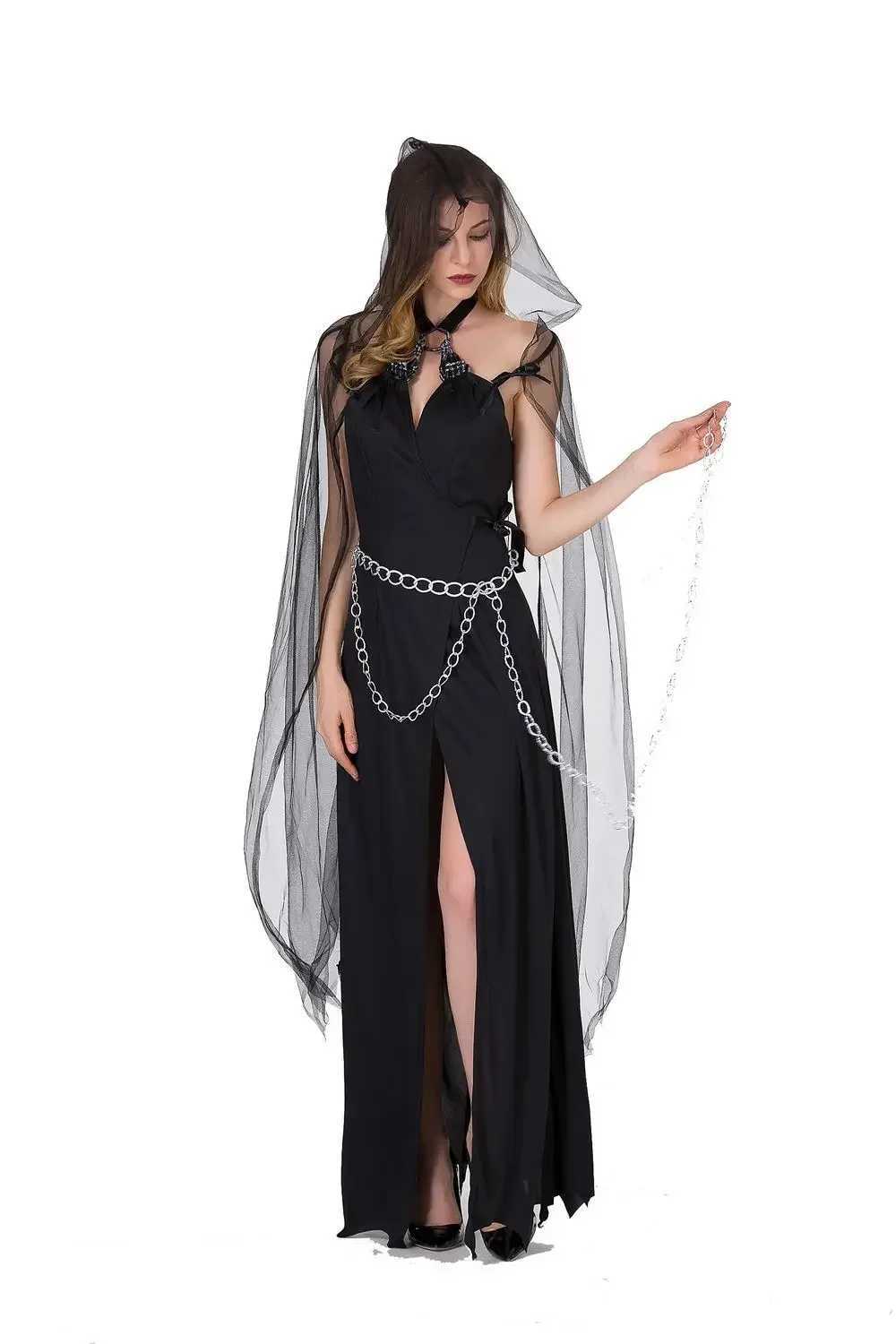 Halloween Fantasia Role Play Death Cosplay Adult Women Corpse Fancy Party Death Costume Dress Up Suit L250918