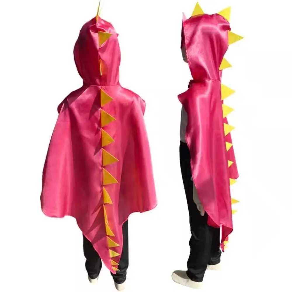 Fancy Mask Dragon Cloak Hooded Cape Cosplay Costumes Halloween Kids Costume Golves Dinosaur Costume Boys Girls L250918