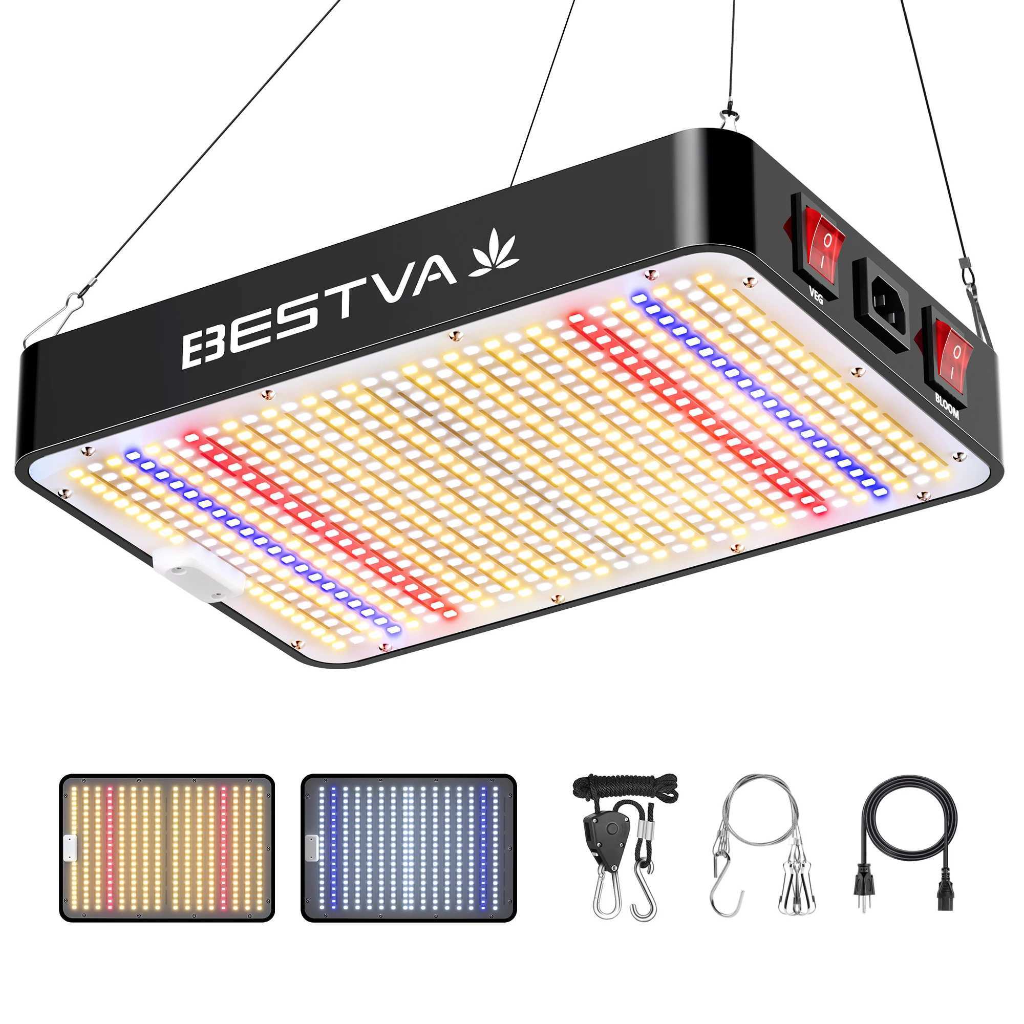 BESTVA DC1000 Full Spectrum Grow Light For Indoor Plant Hydroponics Growing System High Yield Plant Lights For Seed Veg Flower C250919