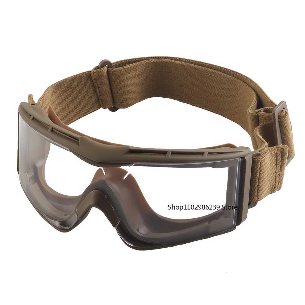 W810 Tactical Goggs Windproof Dustproof Cycling Eyewear Hiking Ski Glasses for Airsoft Paintball Shooting Fast OPS Helmet Y250919