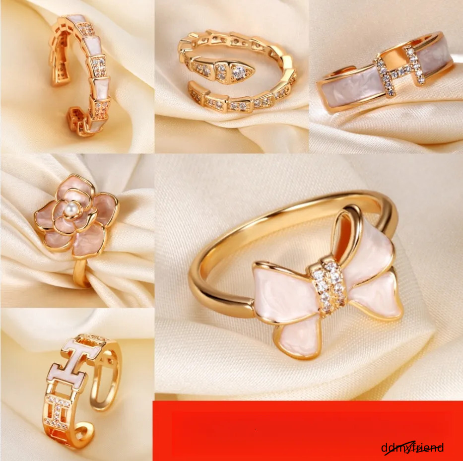 2025 New Light Style Korean Fashion And Elegance Micro-Inlay Designer Jewelry Wedding All-Dia Pearl Mother-Daughter High End Non-Fading Ring ddmyfrien