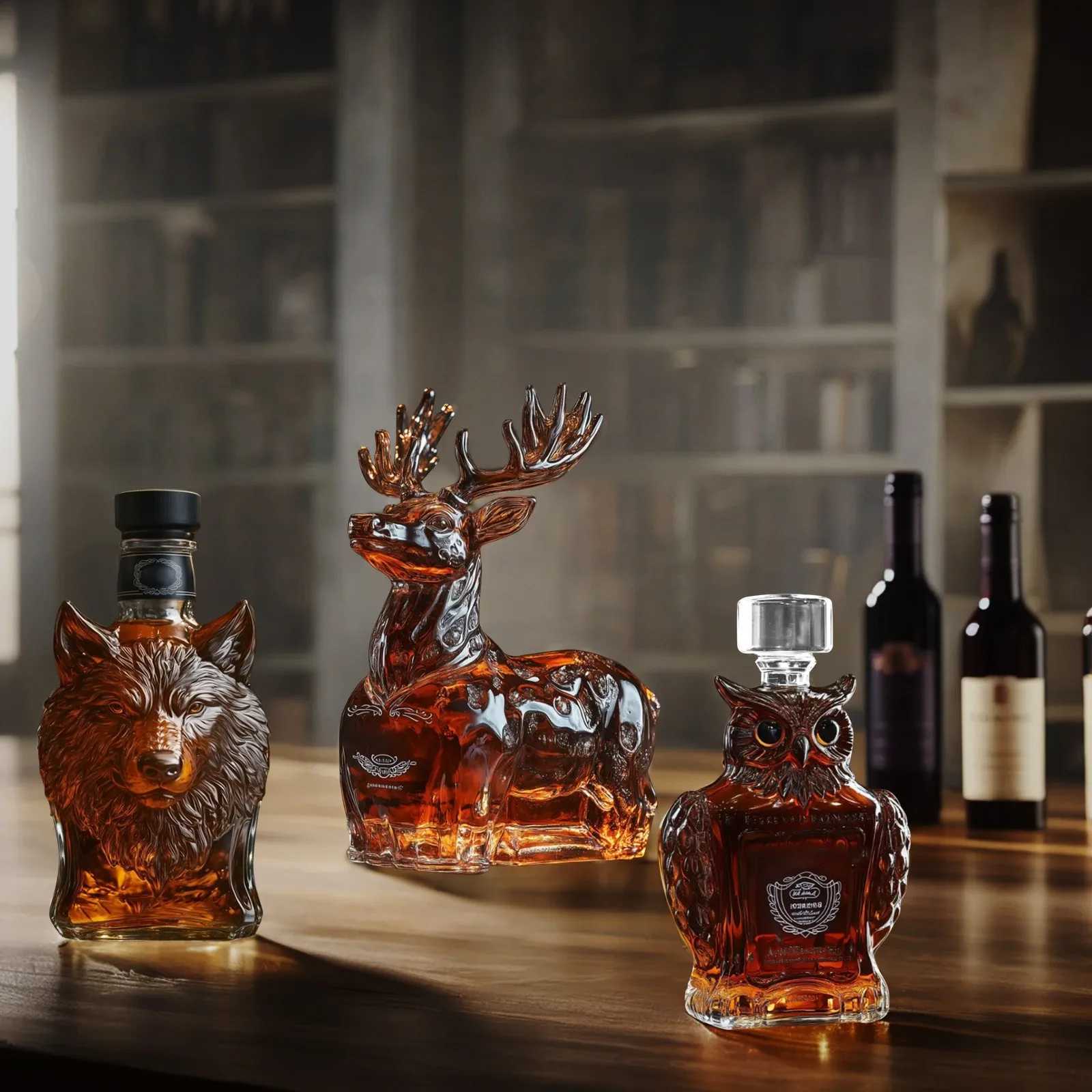 2025 Luxury Whiskey Decanter Set Handcrafted Glass Gift Box for Man Fathers Day Anniversary with Premium Wine Accessories Z250919