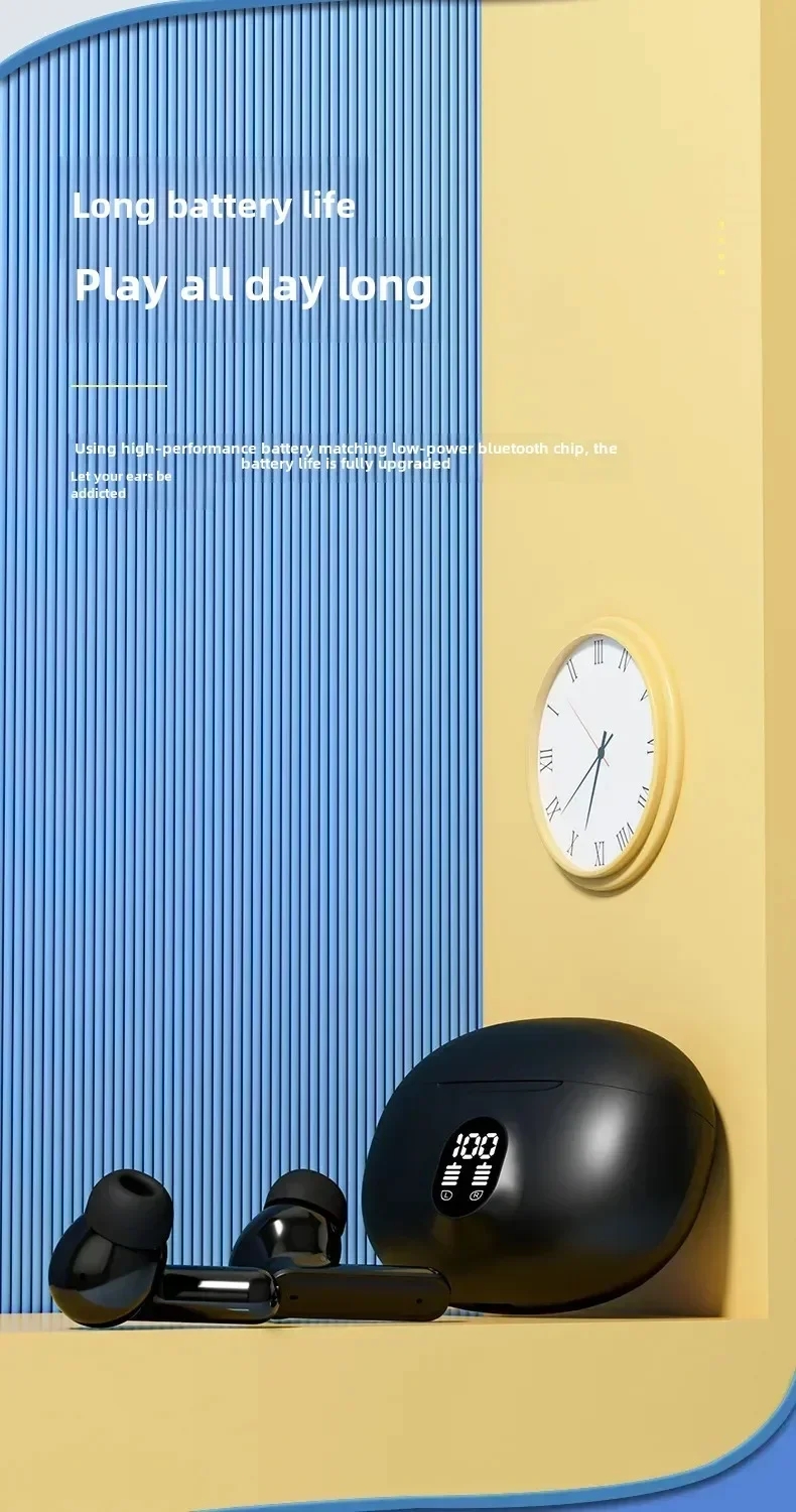 Wireless earbuds Bluetooth Earphone 5.3 ENC Earbuds LED Power Display TWS Sport Headphone with Mic for Smart Phone