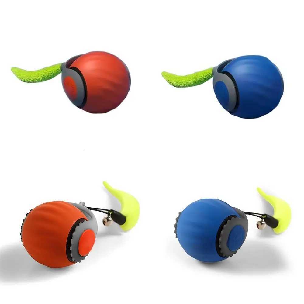 Gravity Sensor Cat Interactive Ball Automatic Moving Flexible Pet Toy Ball with Faux Tail Silicone Jumping Rolling Ball Training X250918