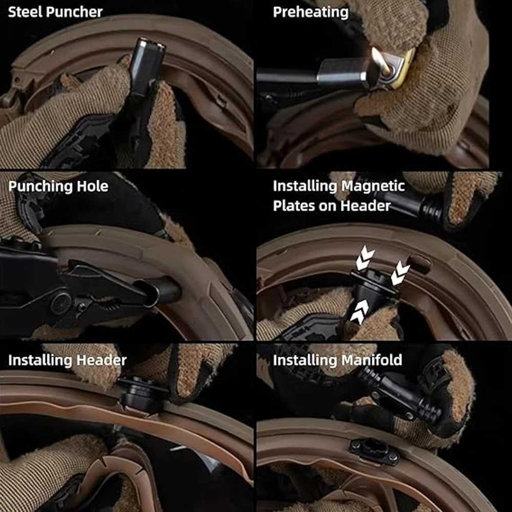 Tactical Goggles Fan Defogger AntiFog Kit Eyewear Air Defog for Airsoft Shooting Motocross Skiing Mountaineering Clear Vision J250919