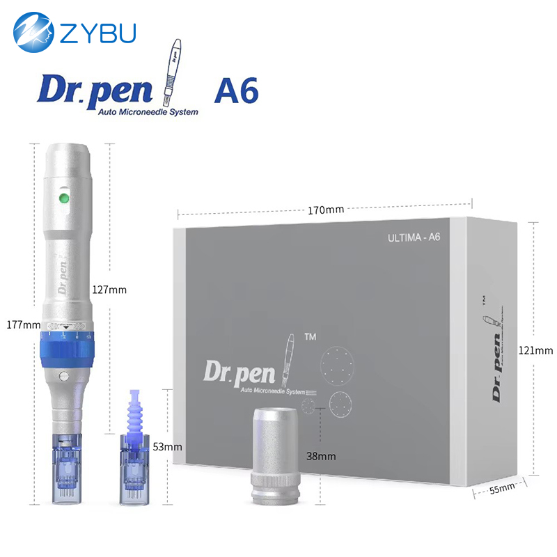 Rechargeable Ultima DR Pen A6 Derma stamp with Auto-Microneedles for Professional Home Use Dermapen Skin Care Face MTS