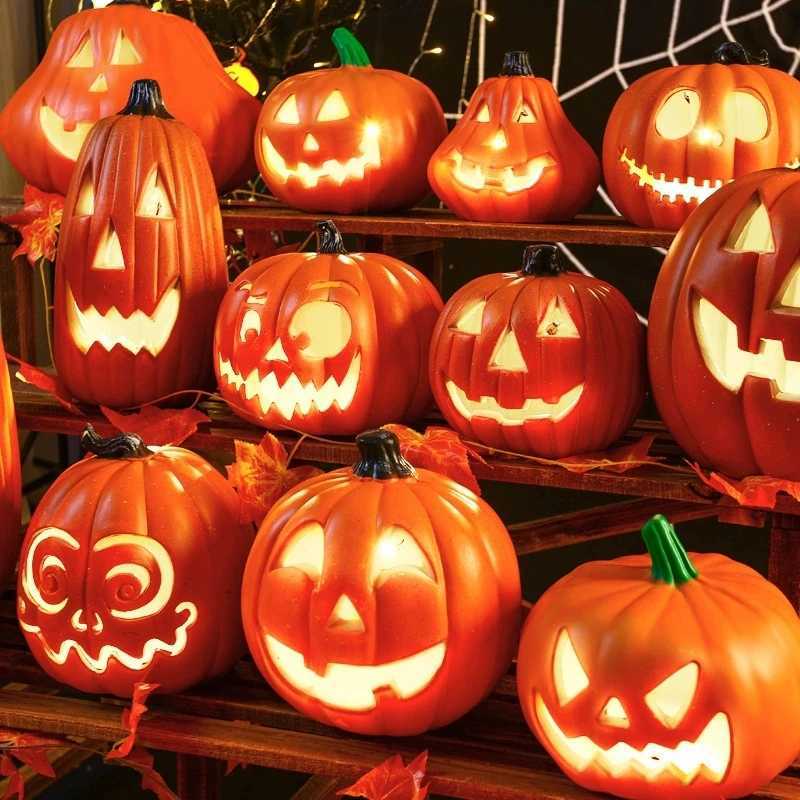 1Pc Decorative Pumpkin Halloween Props Lantern Decor Pumpkin Decoration Pumpkin Light Outdoor Halloween Decorationsation C250919